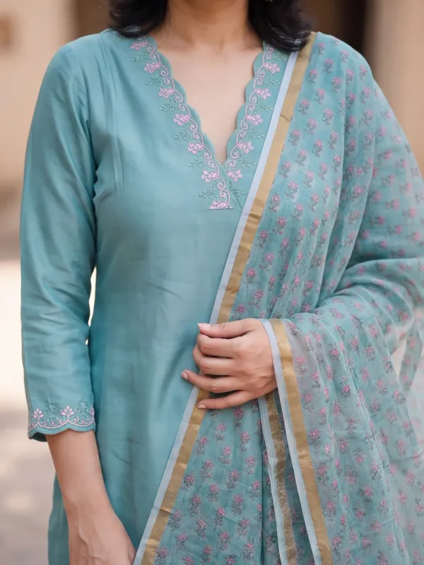 Elegant_Sky_Blue_Designer_Kurta_Palazzo_Dupatta_Set