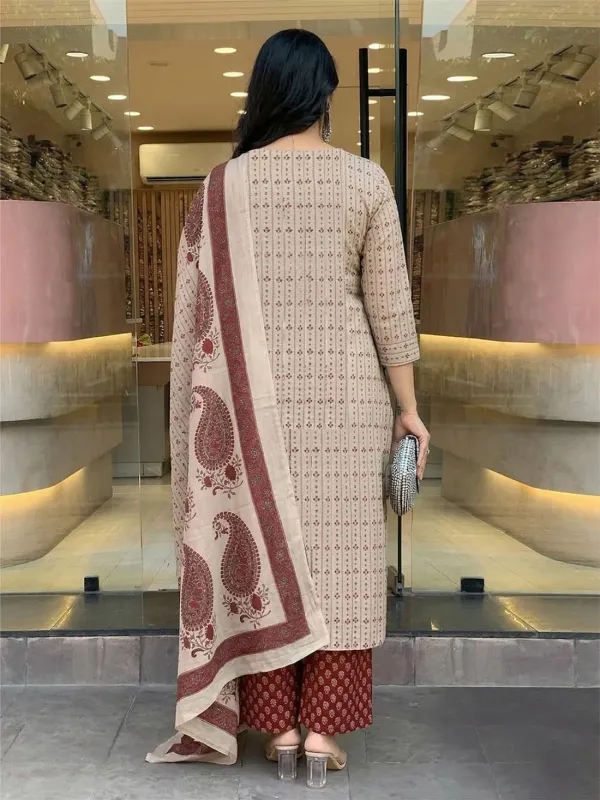 Maroon_Paisley_Printed_Kurta_Pant_Dupatta_Set_For_Women