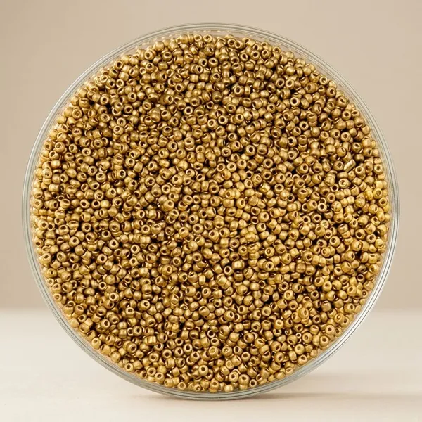 Mat_Finish_AntiqueGold_Color_Glass_Seed_Beads