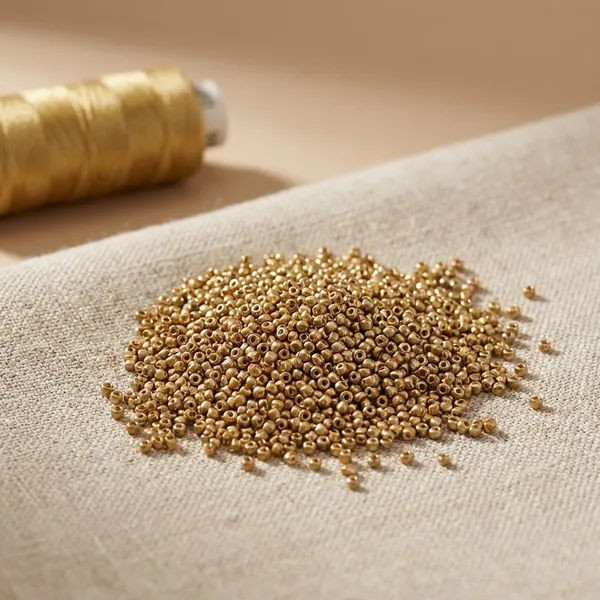 Mat_Finish_AntiqueGold_Color_Glass_Seed_Beads