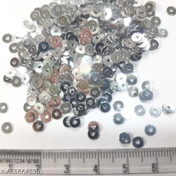 4mm_Silver_sequence_for_Embroidary_work