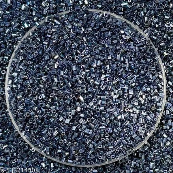 Metallic_Grey_color_Cut_Beads_for_embroidary