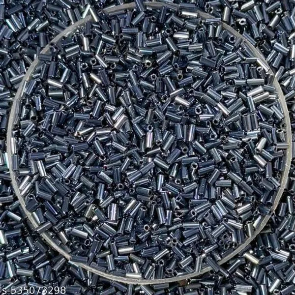 Metallic_Grey_Glass_Salli_Bugles_beads_for_embroidery