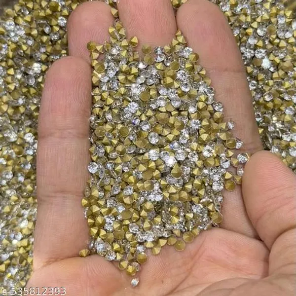 12SS_size_Silver_Crystal_Edged_Kundan_Stone_Jarkan_Beads
