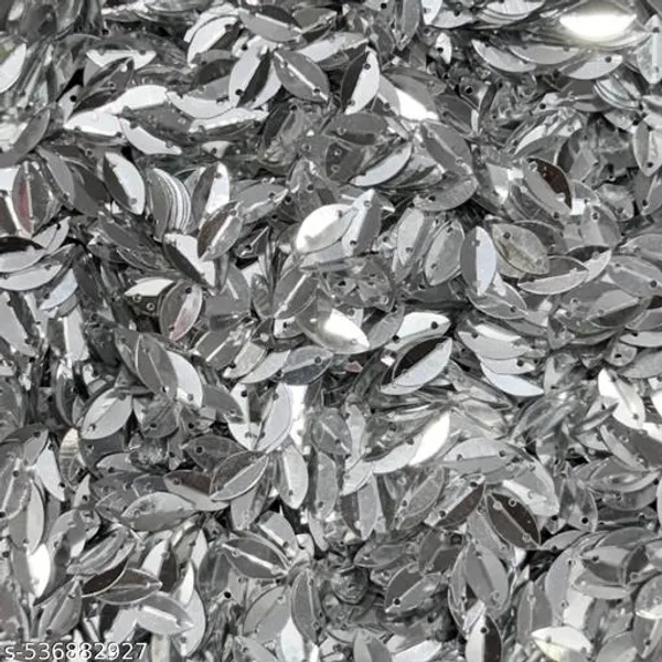 8x5mm_size_Leaf_shape_Sequins_with_2_Holes