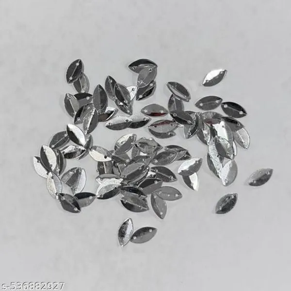 8x5mm_size_Leaf_shape_Sequins_with_2_Holes