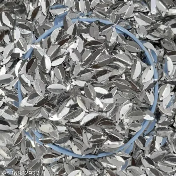 8x5mm_size_Leaf_shape_Sequins_with_2_Holes