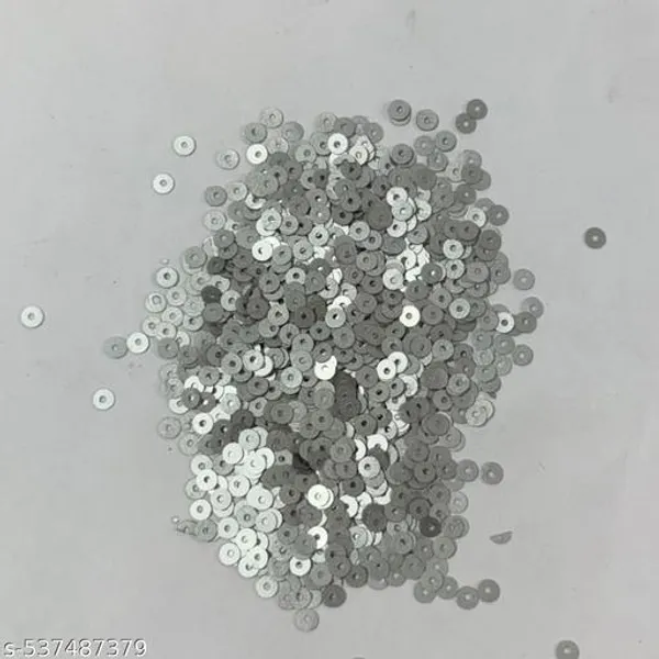 4mm_size_Flat_Grey_Sequence_or_Tikli_in_Matfinish