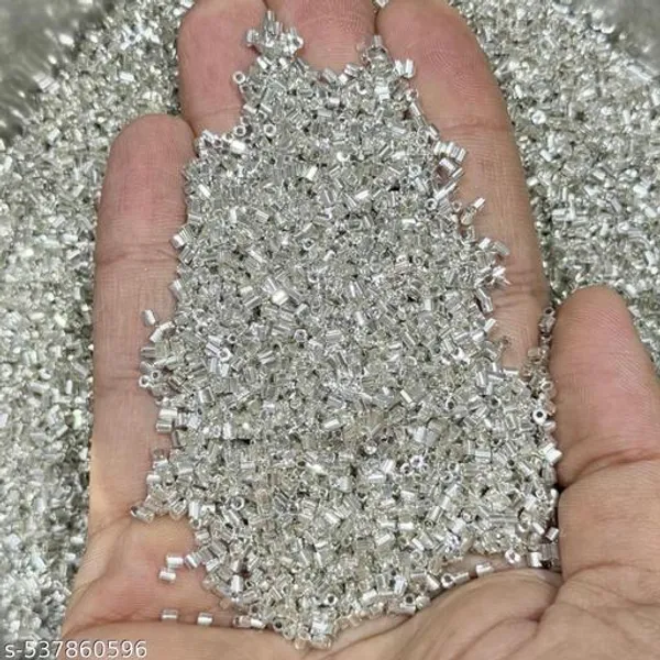 Silver_Polish_Glass_Cut_Beads_FOR_Embroidary_Work