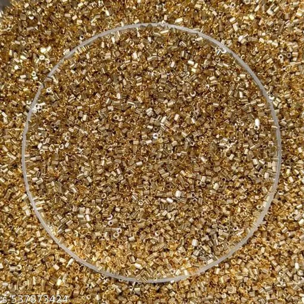 Golden_Polish_Glass_Cut_Beads_for_embroidary_work