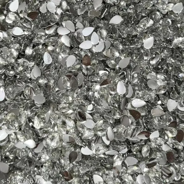 Silver_Pan_Shape_Rhinestones_Changla_for_Embroidary_work