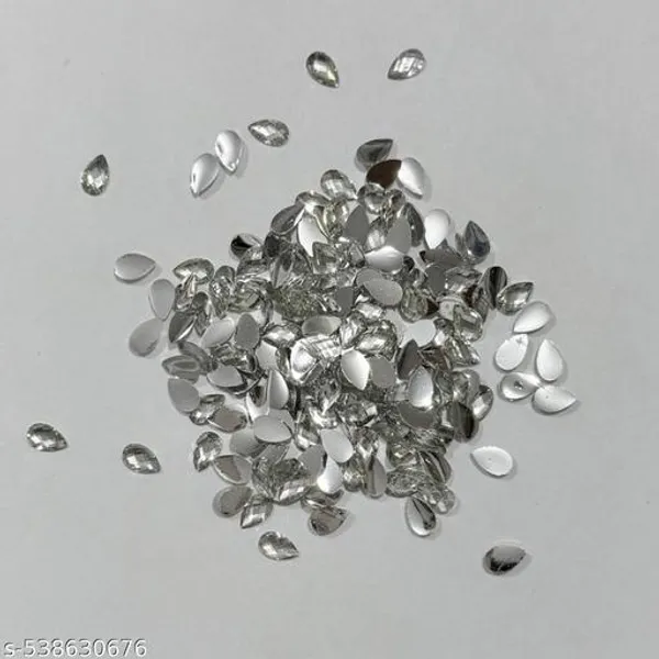 Silver_Pan_Shape_Rhinestones_Changla_for_Embroidary_work