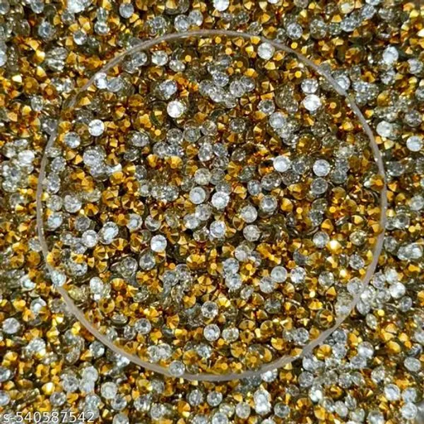 4mm_Dark-golden_color_Flatback_Sticking_Stones_Changla