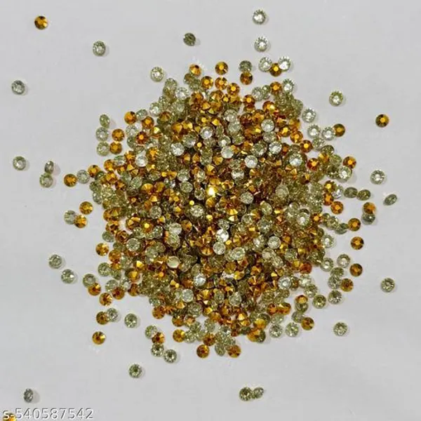 4mm_Dark-golden_color_Flatback_Sticking_Stones_Changla