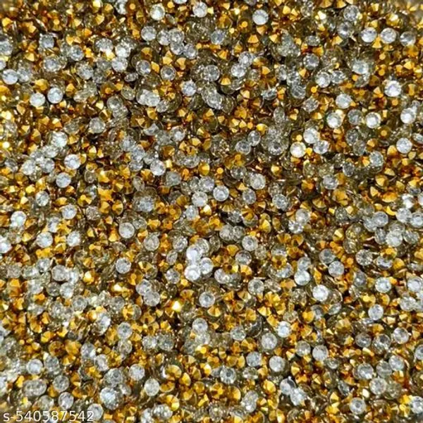 4mm_Dark-golden_color_Flatback_Sticking_Stones_Changla