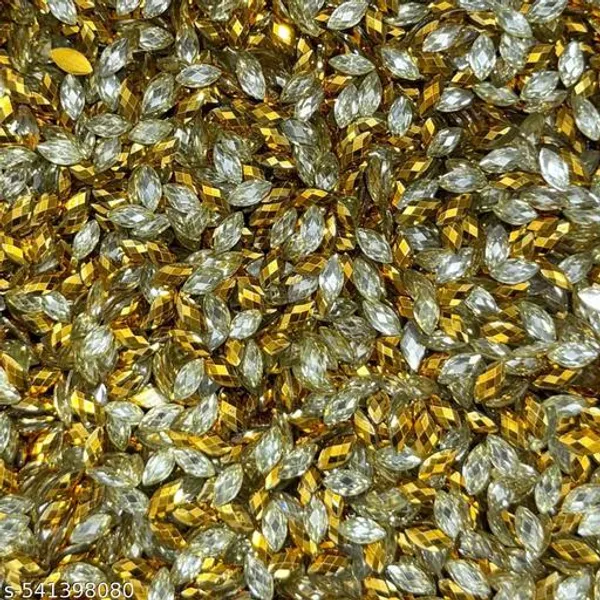 Dark-Golden_color_Eye_shape_Flatback_kundan_Changla_Stone