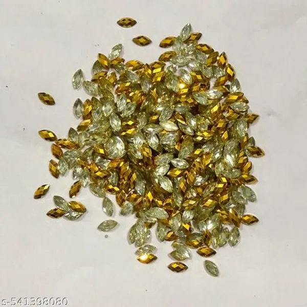 Dark-Golden_color_Eye_shape_Flatback_kundan_Changla_Stone