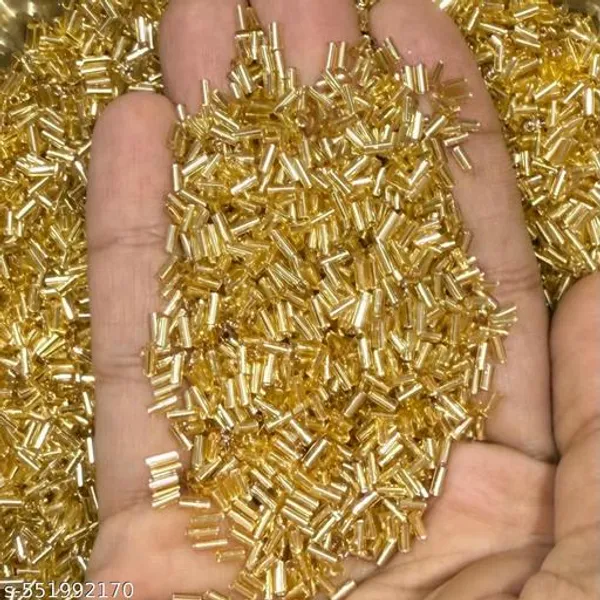 Golden_Salli_Bugles_Beads_3mm_for_embroidary_work