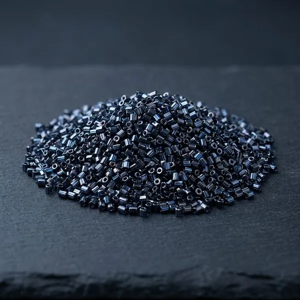 Metallic_Grey_color_Cut_Beads_for_embroidary