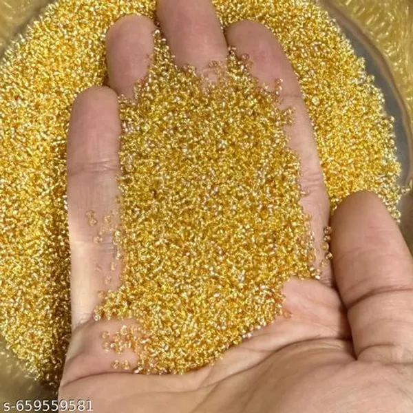 Golden_color_Glass_Seed_Beads_for_Embroidery_&_Craft_Work