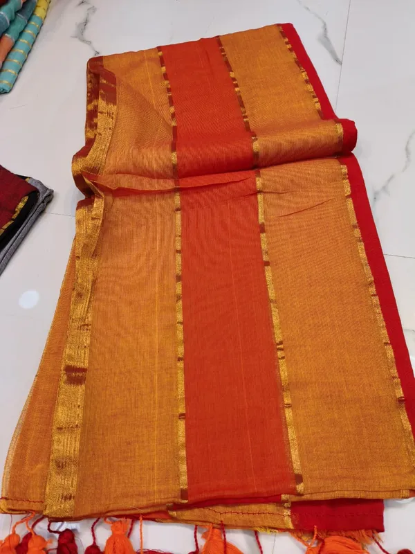 Zari_Stripe_mull_Cotton_Saree