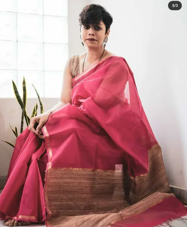 Red_Khadi_Jhari_Sarees