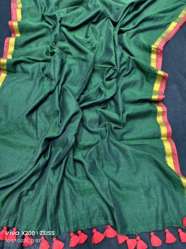 Green_Cotton_Premium_Saree_For_Women