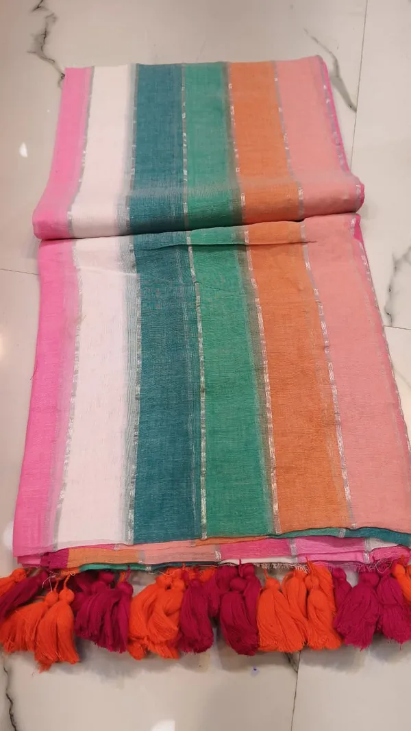 Pure_Cotton_Rainbow_120_Count_Saree