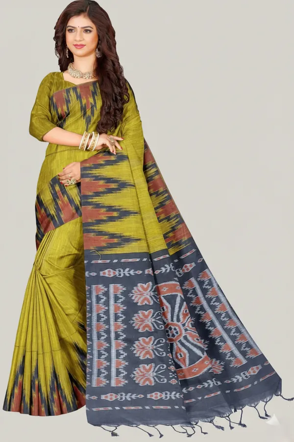Green_Cotton_Premium_Saree_For_Women