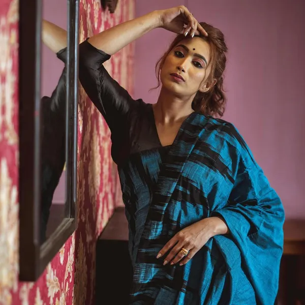 Blue_Cotton_Premium_Saree_For_Women