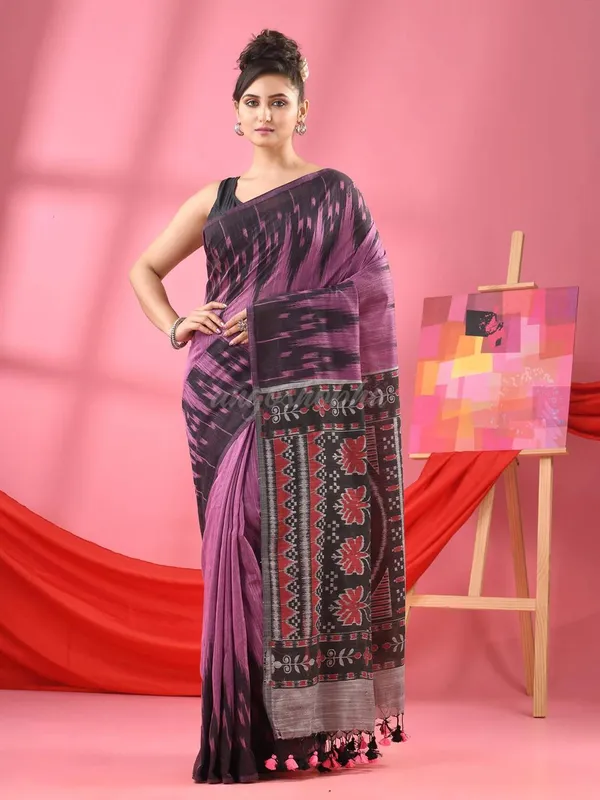 Light_Pink_Cotton_Premium_Saree_For_Women