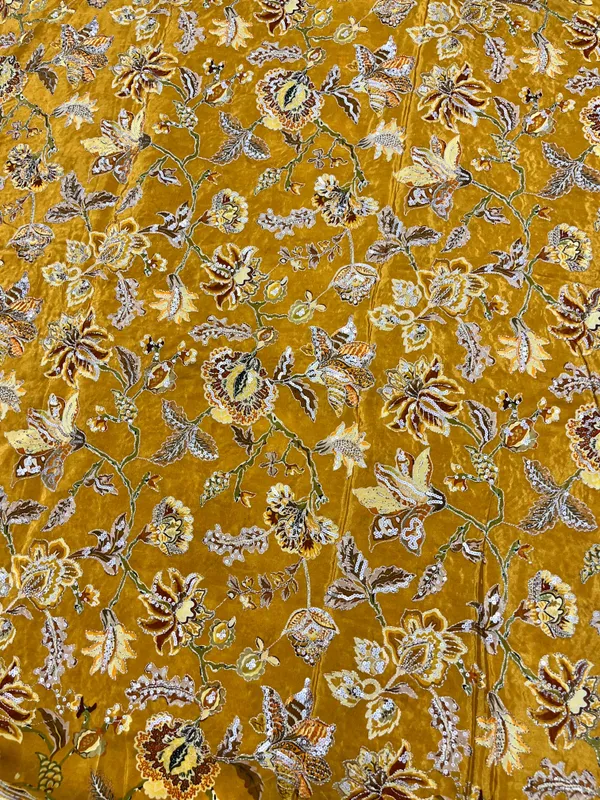 1_meter_Occur_Yellow_Designer_Crepe_Position_Print_Fabric_Unstitched