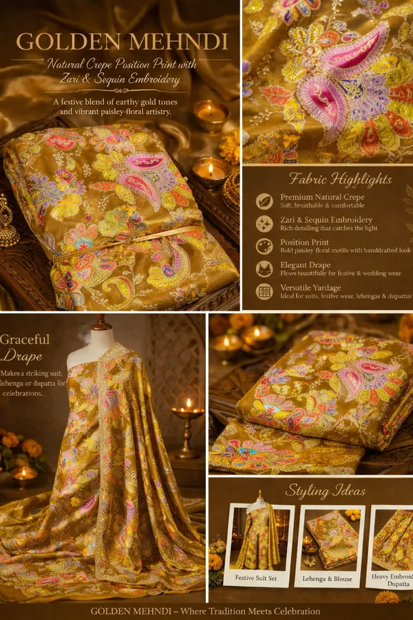 1_meter_GOLDEN_MEHENDI_Designer_Crepe_Position_Print_Fabric_Unstitched
