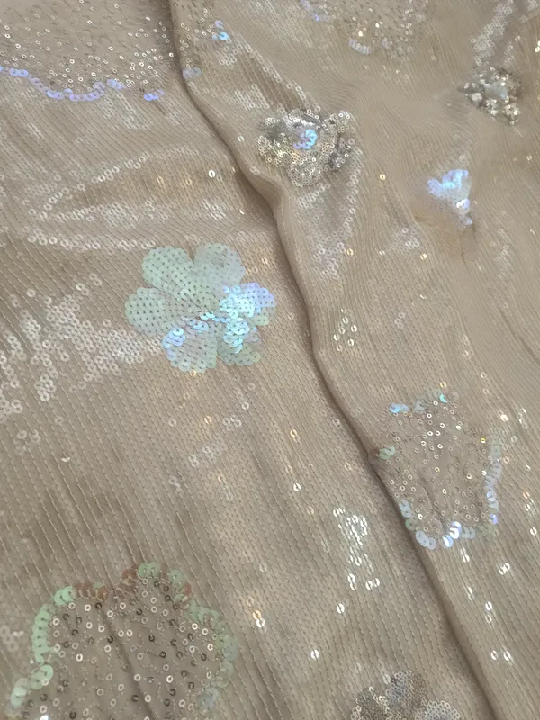 5.3_meter_Cream_Embroideries_On_A_Bed_Of_Sequin_(unstitched)