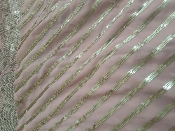 5.3_meter_Candy_Pink_Soft_Sequin_Georgette_Fabric_With_Mirror_Sequence_Border_(unstitched)