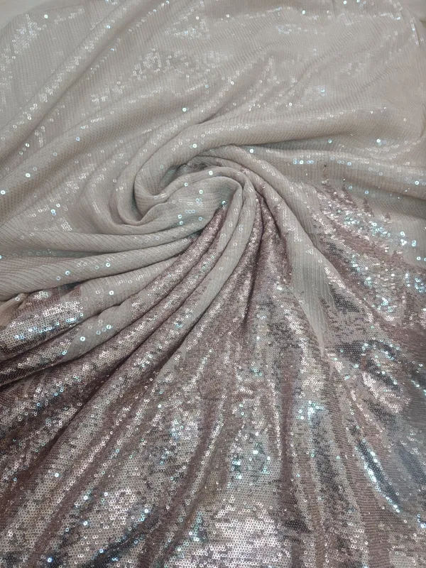 5.3_meter_Cream/half_white_Ivory_Champagne_Burst_Sequin_Georgette_Fabric_(unstitched)