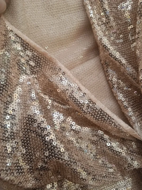 5.3_meter_Orange_Ivory_Champagne_Burst_Sequin_Georgette_Fabric_(unstitched)