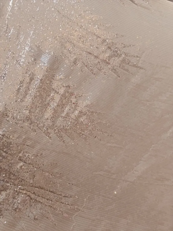 5.3_meter_Orange_Ivory_Champagne_Burst_Sequin_Georgette_Fabric_(unstitched)
