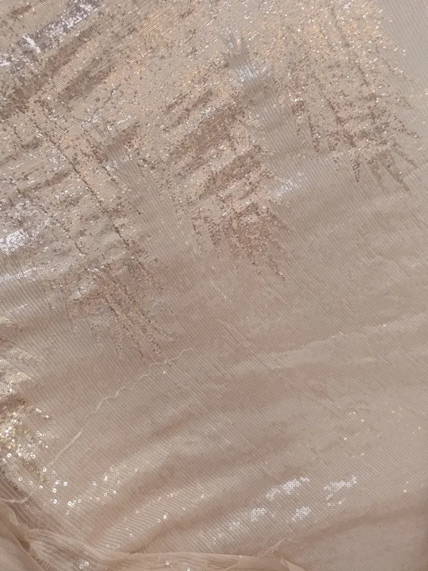 5.3_meter_Orange_Ivory_Champagne_Burst_Sequin_Georgette_Fabric_(unstitched)