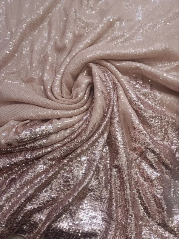 5.3_meter_Orange_Ivory_Champagne_Burst_Sequin_Georgette_Fabric_(unstitched)