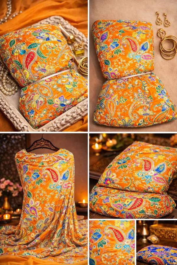 1_meter_ORANGE_Crepe_Position_Print_Unstitched_Dress_Material