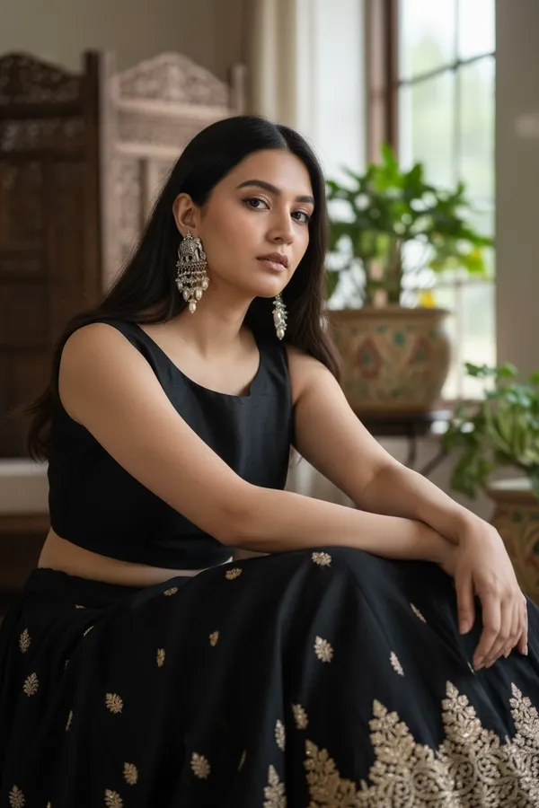 Silver_Brass_Rajwada_Elephant_Danglers:_Silver_Earring_For_Women