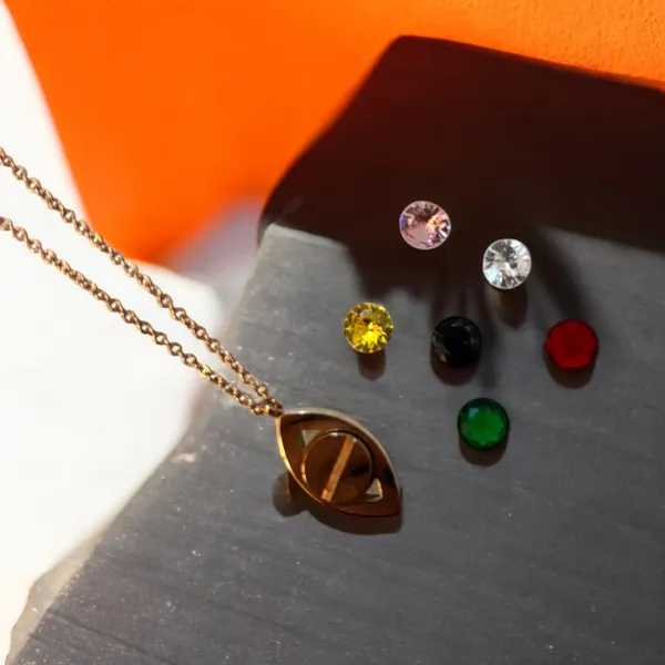 Multicolor_Gold_Stainless_Steel_Interchangeable_Color_Evil_Eye_Pendant_With_Chain_Necklace_For_Women