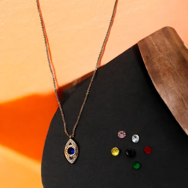 Multicolor_Gold_Stainless_Steel_Interchangeable_Color_Evil_Eye_Pendant_With_Chain_Necklace_For_Women