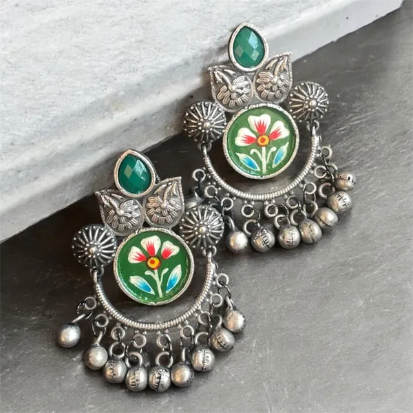 Green_Premium_Brass_Meenakari_Hand_Painted_Chandbalis_Earring_For_Women