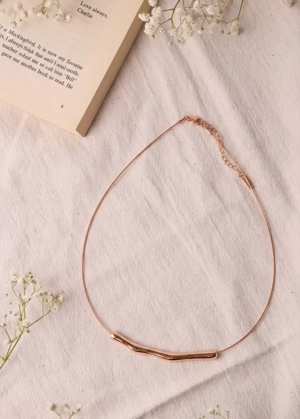 Rose_Gold_Stainless_Steel_Bamboo_Sleek_Necklace_For_Women