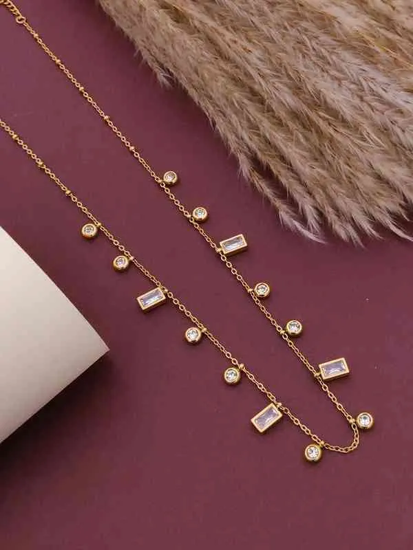 Gold_Stainless_Steel_Ever_Charm_Overall_Necklace_For_Women