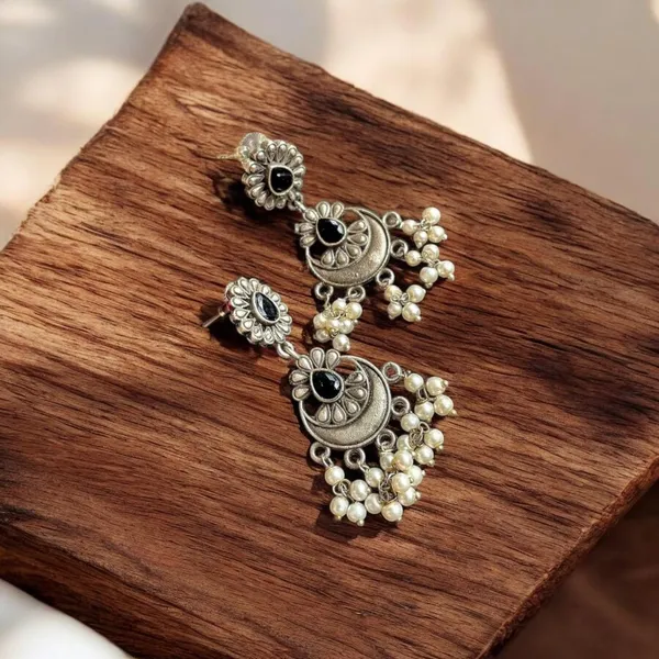 Black_Premium_Brass_Mehfil_Dangler_Earring_For_Women