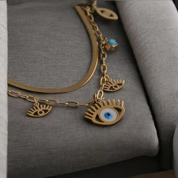 Gold_Stainless_Steel_Double_Layer_Evil_Eye_Overall_Charms_Bold_Necklace_For_Women