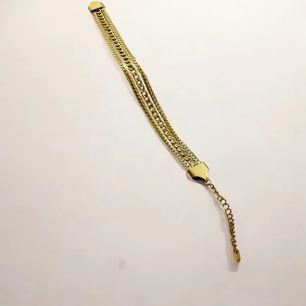 Gold_Stainless_Steel_Bolt_Chain_Bracelet_Bracelet_For_Women